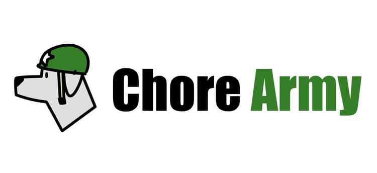 Chore Army: a dog in an army helmet